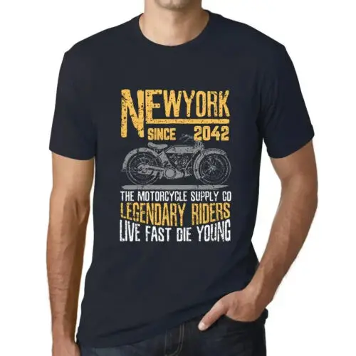 Heren Grafisch T-Shirt Motorlegendarische rijders sinds 2042 – Motorcycle