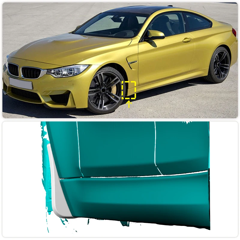 Real Carbon Fiber Side Fenders Front Arch Splash Guards Mud Flap For BMW F80 M3 F82 F83 M4 2014-2019 Front Splash Guards Fenders