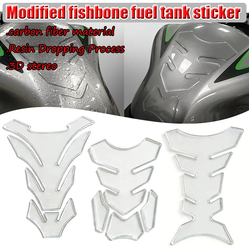 Transparent Motorcycle Tank Pad Protection Universal Fit for Kawasaki Honda Yamaha Suzuki Aprilia Benelli Motorbike Stickers