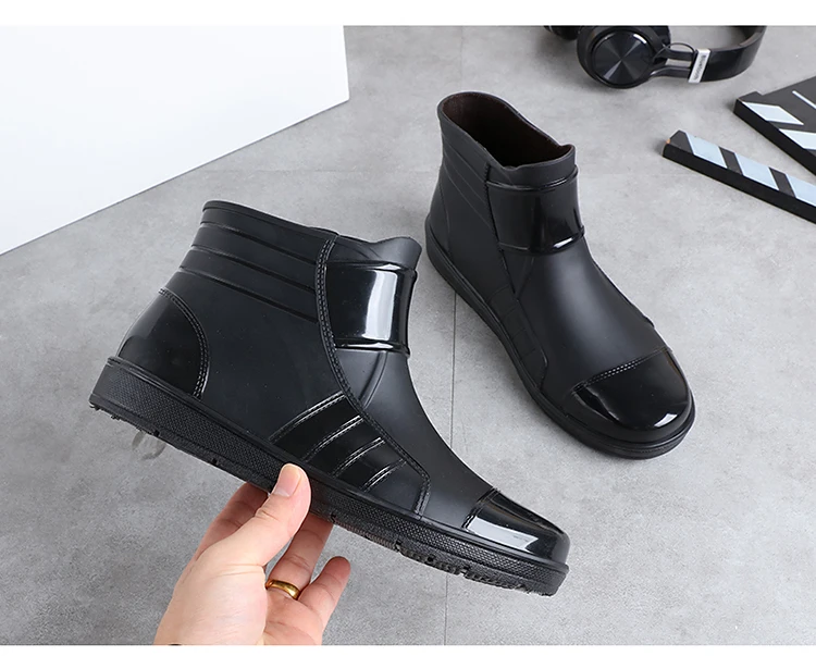 

Мужские резиновые сапоги с ор-трубкой, теплые, противоскользящие, износостойкие, Fiing Car Wa oes, водонепроницаемые, однотонные, молодежные и средние...