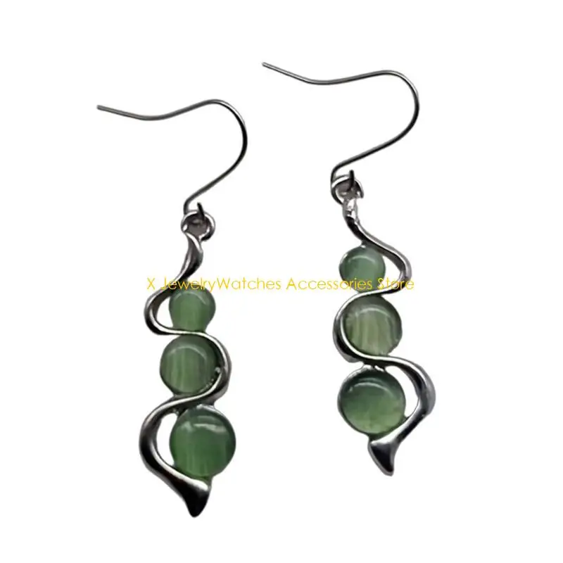 

31KD Colorful Opal Dangle Drop Earrings Gemstones Earrings for Engagement Parties