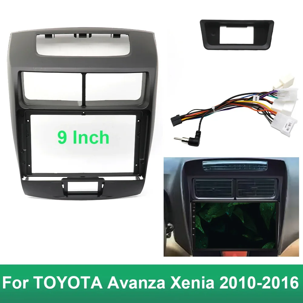 Per TOYOTA AVANZA 2012 9 POLLICI Radio Fascia Telaio Accessori Auto Installazione Lettore Android Pannello Adattatore Copertura Visiere Trim