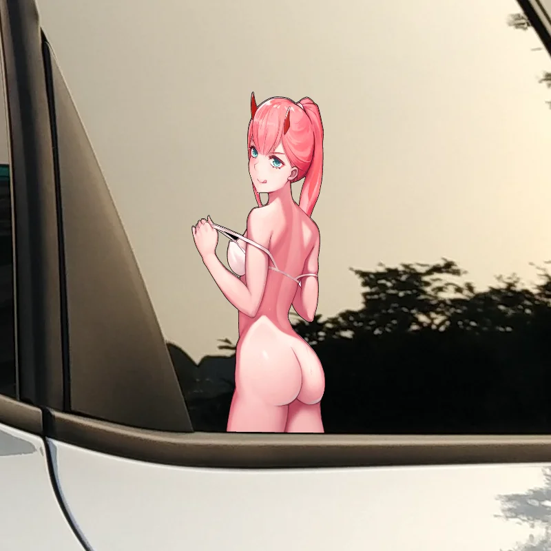 For DARLING in the FRANXX Anime Character Cartoon Decal Waterproof Reflective Car Motorcycle Trunk Decoration Sticker