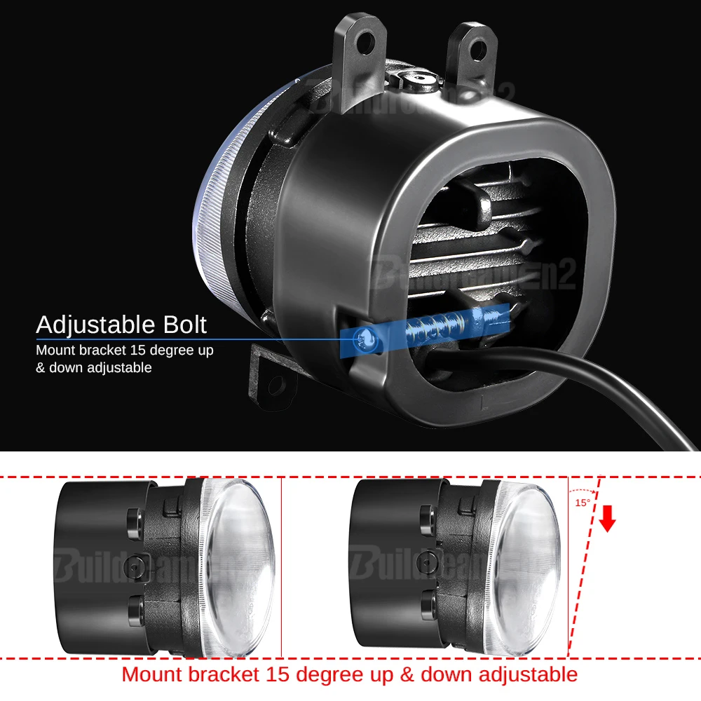 LEDカーフォグライトアセンブリ,DRLデイタイムランニングランプ,Lexus lx570,2008, 2009, 2010, 2011, 2012,h11,30w,2 x,12v