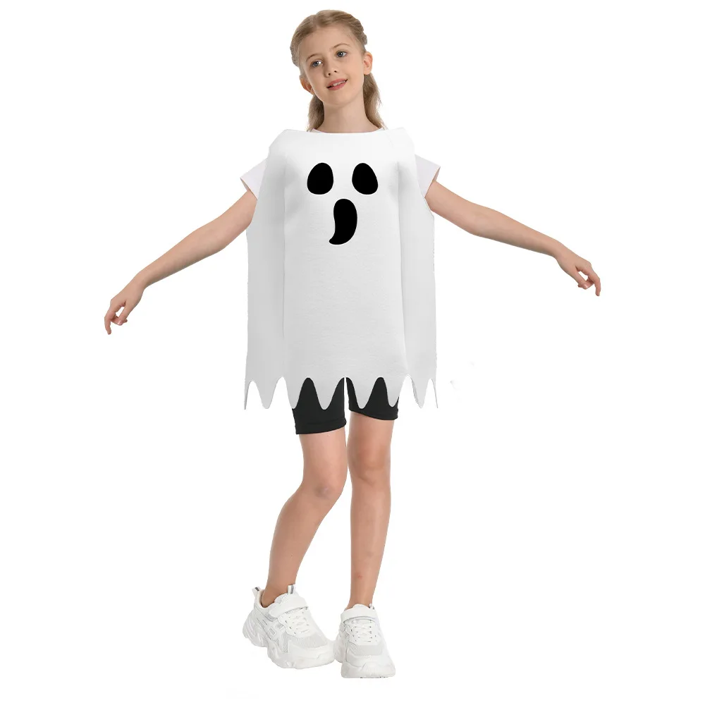 

2025 Halloween Costume New Products Cosplay Ghost Funny Stage Performance Costume Personalized Print Performance Costume