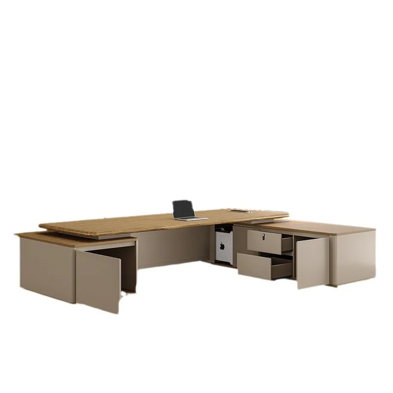 

Стол босса, комбинация офисного стола и стула, легкая роскошь, элитный смысл, офис кресла, стол президента