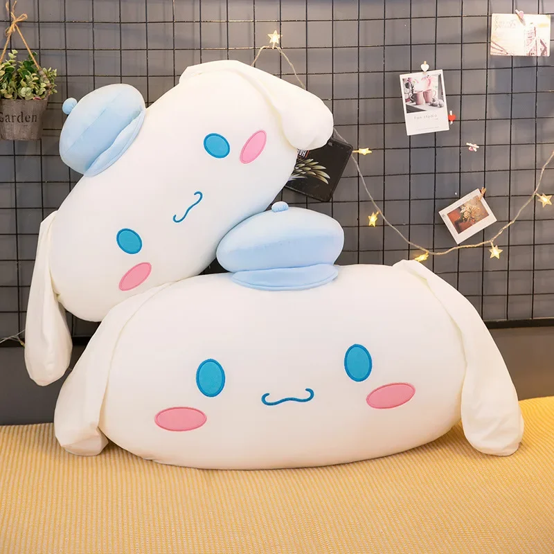 40/70cm Big Size Sanrio Cinnamoroll Plush Dolls Toys Kawaii Cartoon Car Headrest Pillow Stuffed Toys Back Cushion Birthday Gifts