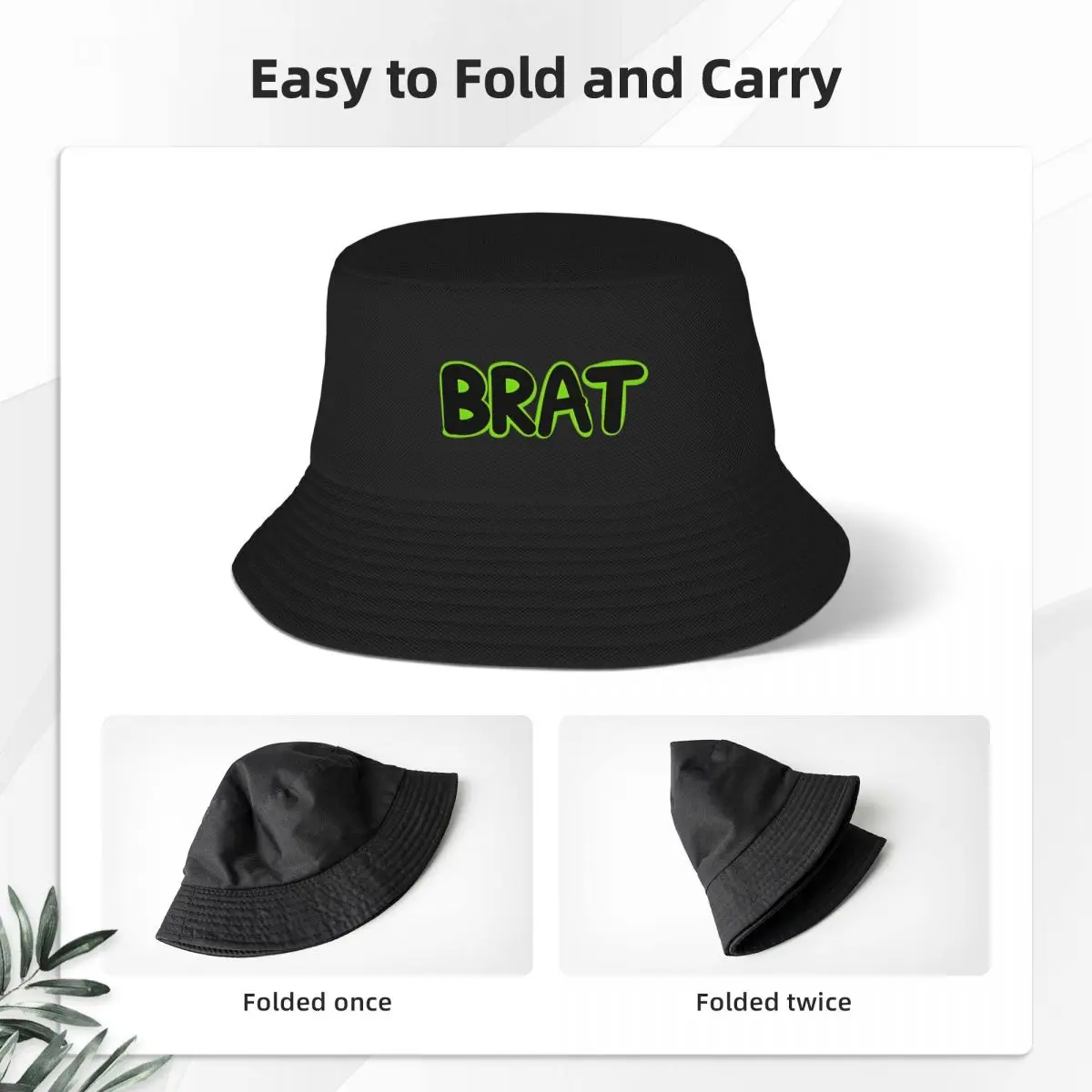 Street Brat Charli Xcx Album sombreros de cubo para mujer, gorros de pescador ligeros para deportes al aire libre, sombreros de verano