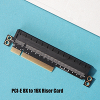 PCI Express 8X 16X Expansion Riser Card PCI-E 8X to PCI-E 16X Converter Adapter