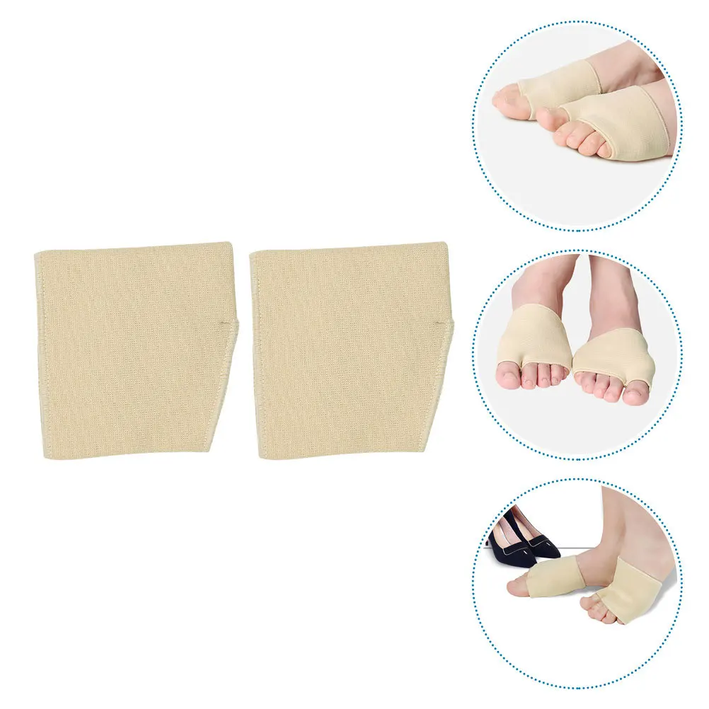 

2Pcs Elastic Metatarsal Pads Anti-Wear Breathable Forefoot Cushion Half Shoes Pain Relief Reduce Friction Comfort