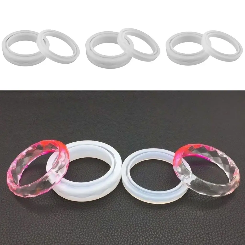 2Pack Silicone Casting Resin Bangle Bracelet Jewelry Making Mould Tools