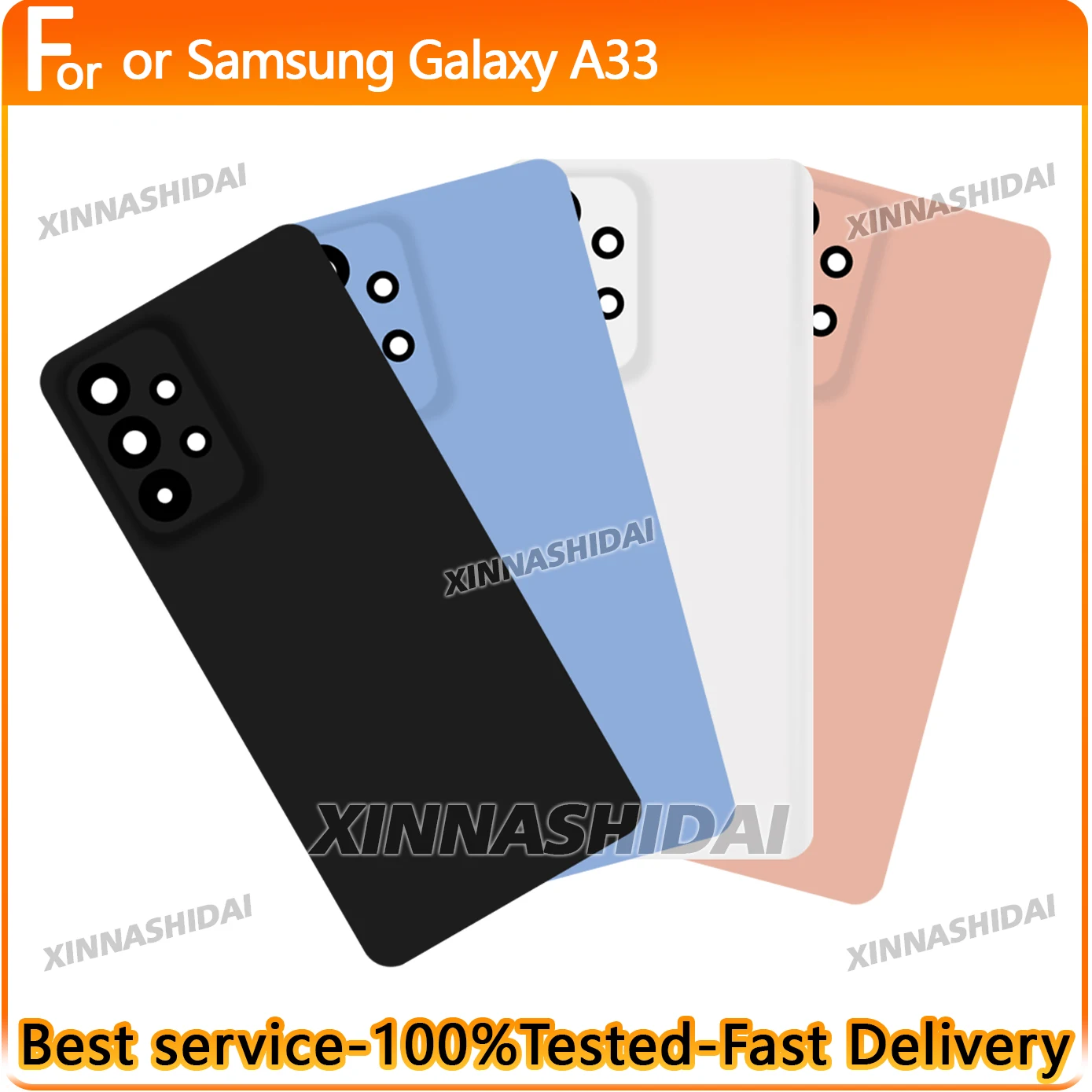 New For Samsung Galaxy A33 New Battery Back Cover Replacement Accessories AAA Quality Tested Set Mobile Phone Repair Parts