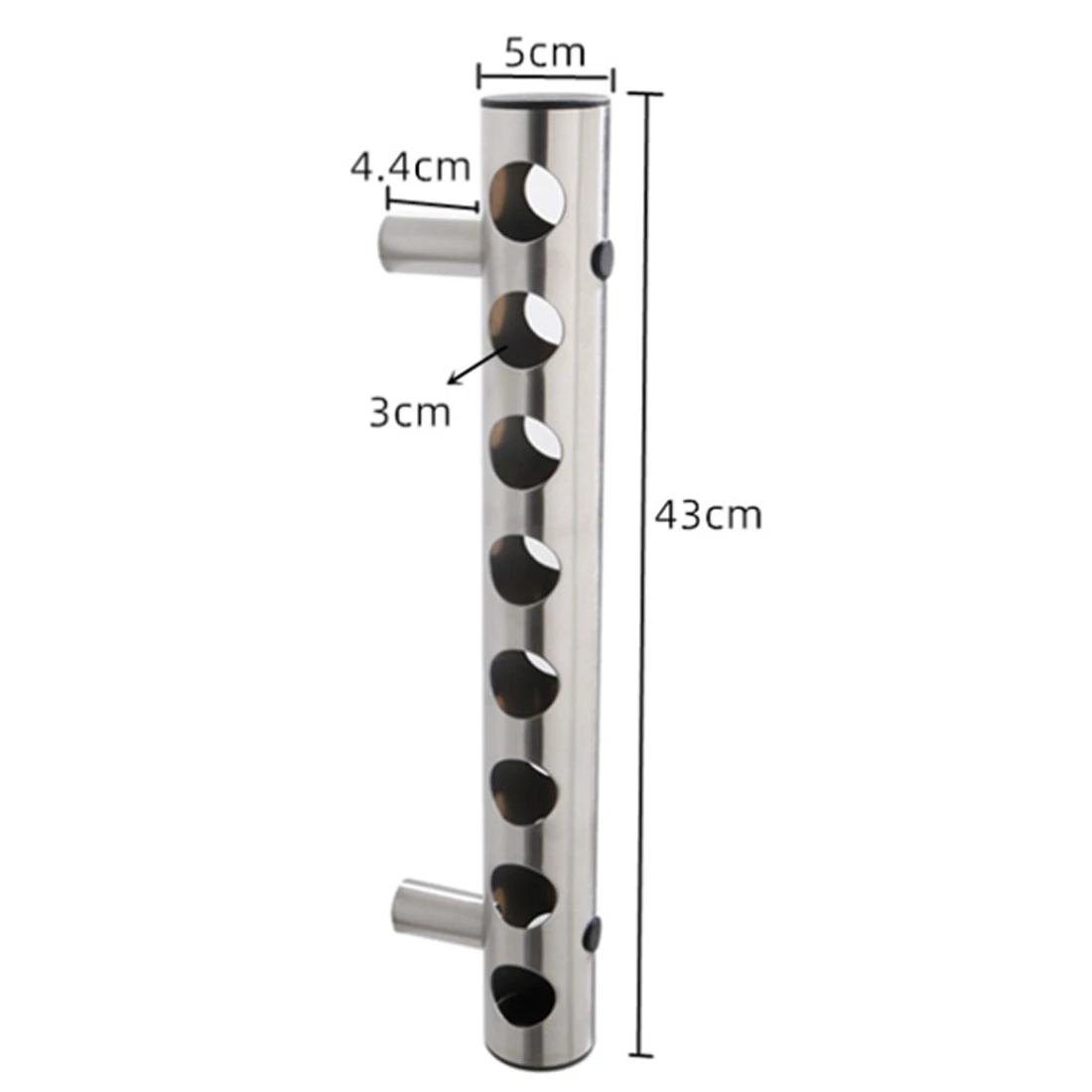 High Quality Wine Bottles Holders Stainless Steel Wine Rack Bar Wall Mounted Household Storage Kitchen Holder 8 Holes