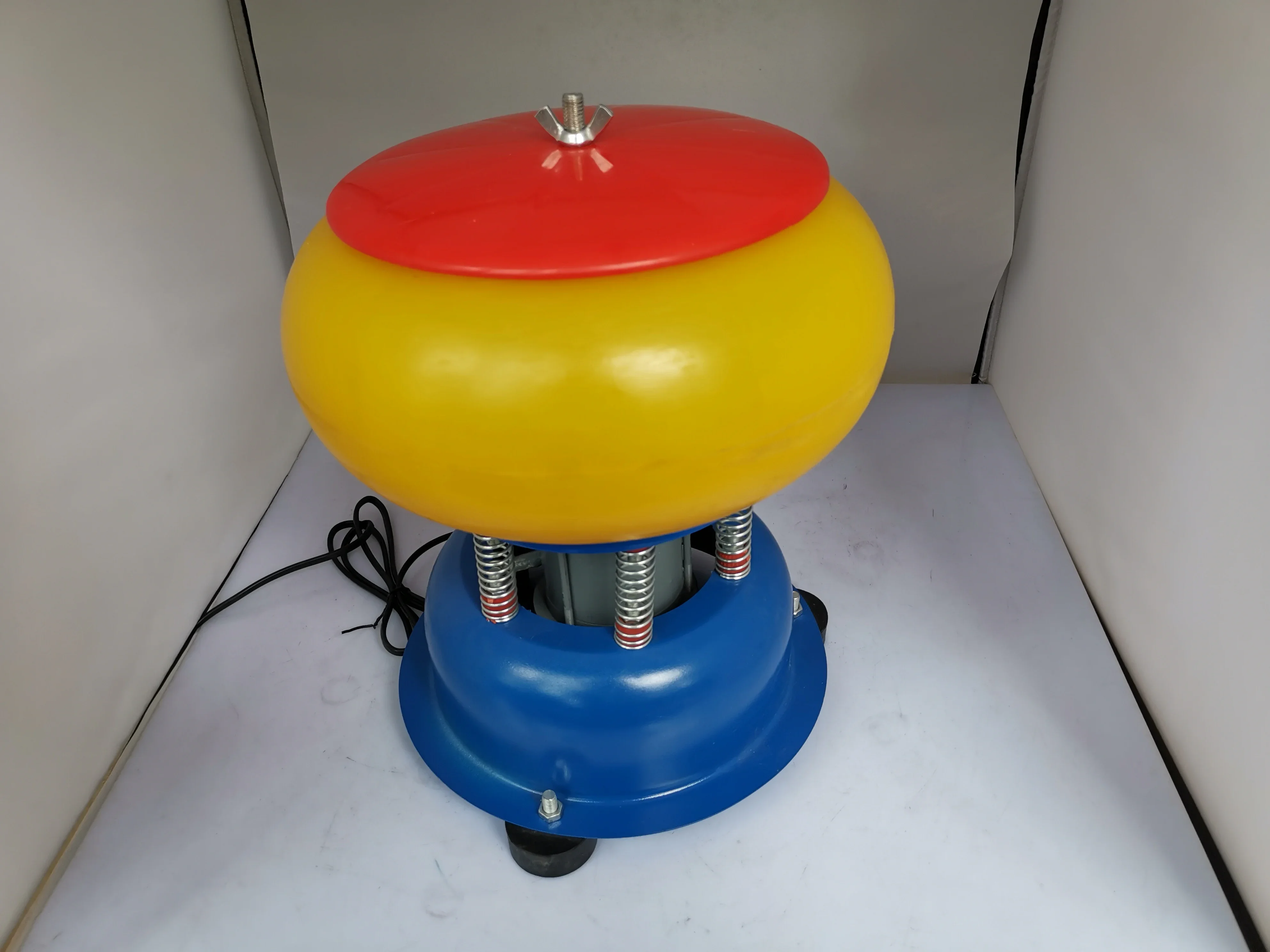 Jade, agate polishing machine 10 inch PU bucket Electric grinder vibration grinding machine