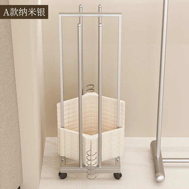 

Clothing store hanger storage car clothes and pants rack artifact women's store black clothing support special trolley