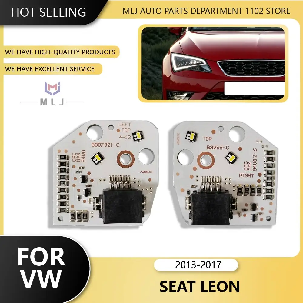 5F0941475 5F0941476 Para Seat Leon MK3 5F Cupra DRL LED, Luces Diurnas Blancas, Placa de Luces DRL, Chip DRL 2013-2017, Reemplazo OEM Blanco
