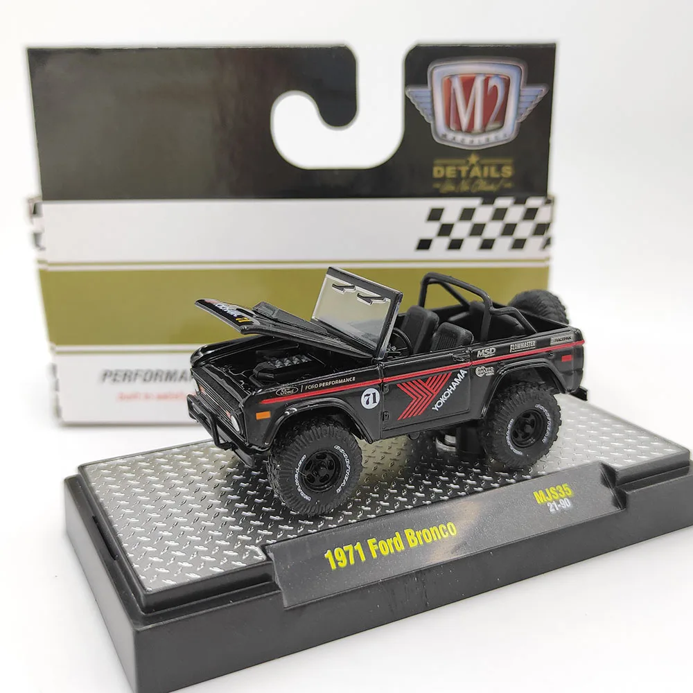 

Diecast M2 1/64 Scale 1971 Ford off-road vehicle simulation Alloy Car Model Collectible Toy Gift Souvenir Display