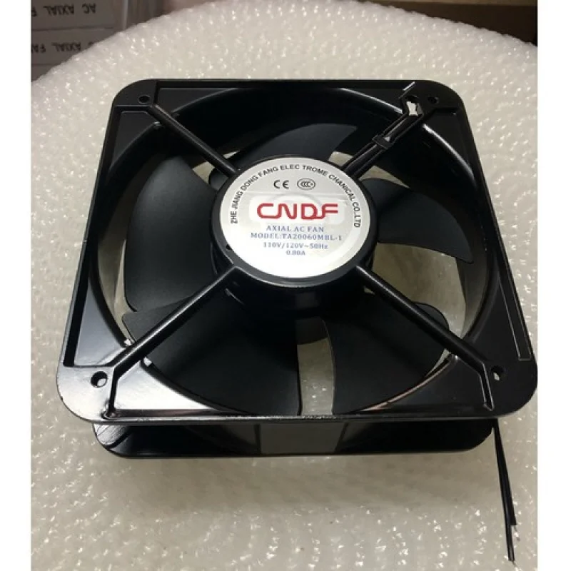 

Y 1PCS New FOR CNDF TA20060MBL-1 AC 110V 0.80A 2-Wire Axial AC Fan # QW.