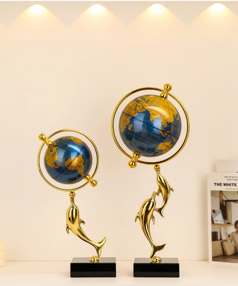 PYH Chinese light luxury dolphin alloy crystal ornament creative home gift decoration handicraft wholesale