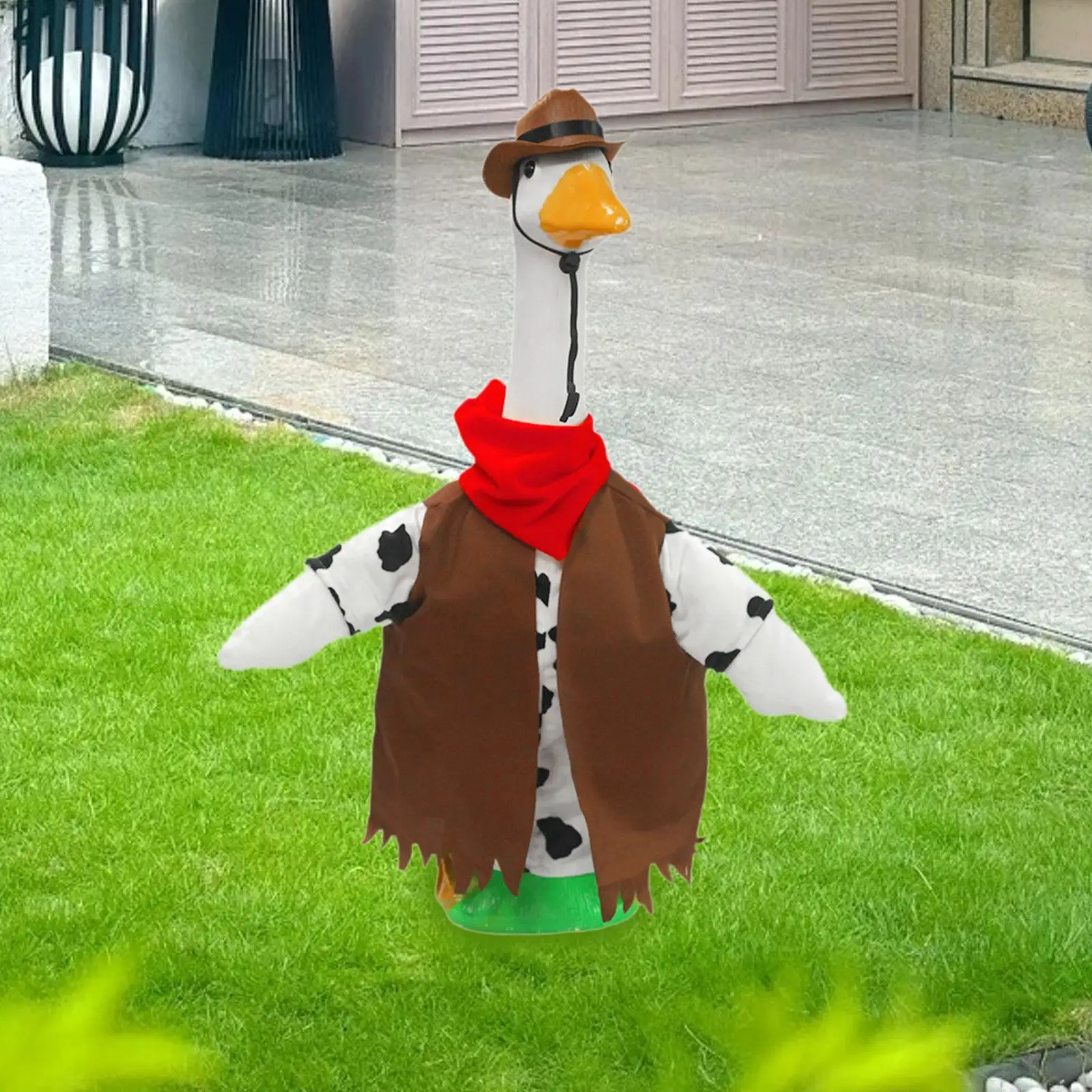 

Наряд гуся подходит для 23-дюймовой статуи, современные поделки, прекрасный костюм гуся, декоративный костюм для улицы, заднего двора, праздника, дома, патио