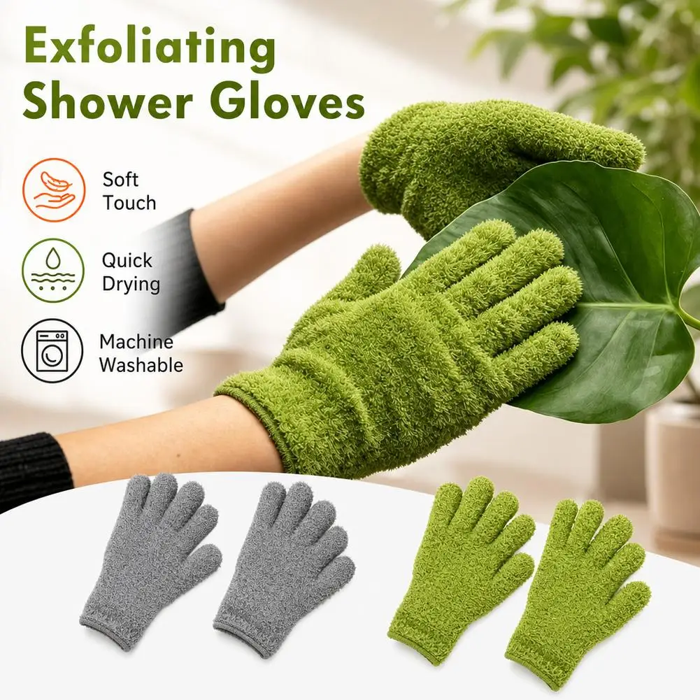 Microfiber Cleaning Gloves Stretchable Dusting Gloves Breathable Wash Mitts for Car Home Kitchen Window Plant Leaf Dust Removal