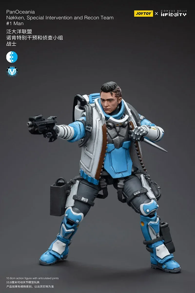 

JOYTOY Infinity 1/18 PanOceania Nokken Special Intervention and Recon Team Man Action Figure 10.8cm Mini Soldier Figure Model