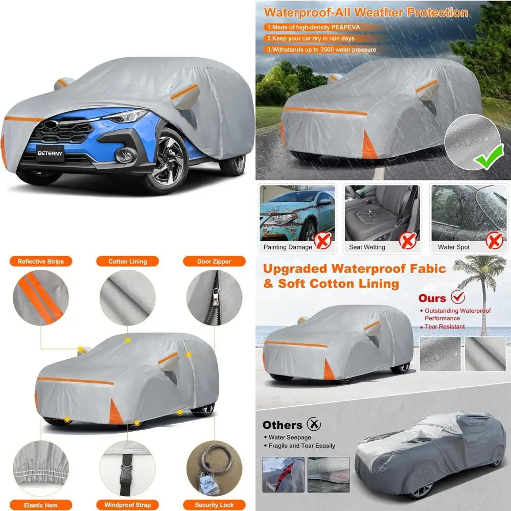 

Waterproof Custom Fit Car Cover for 2014-2025 Crosstrek, All Weather Protection Against Sun, Rain, UV, Dust, Snow, Wind Outdoor