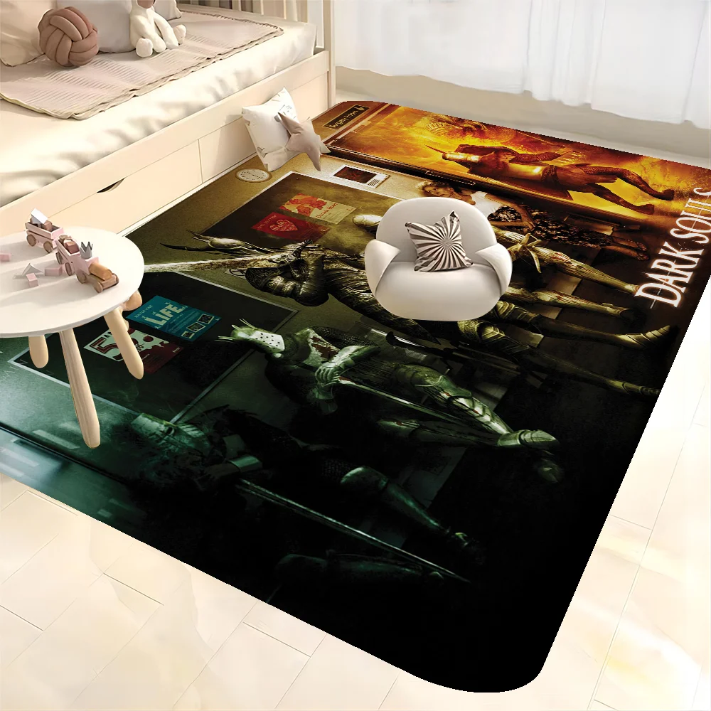 Game D-Dark Souls Floor Mat INS Style Soft Bedroom Floor House Laundry Room Mat Anti-skid Household Carpets