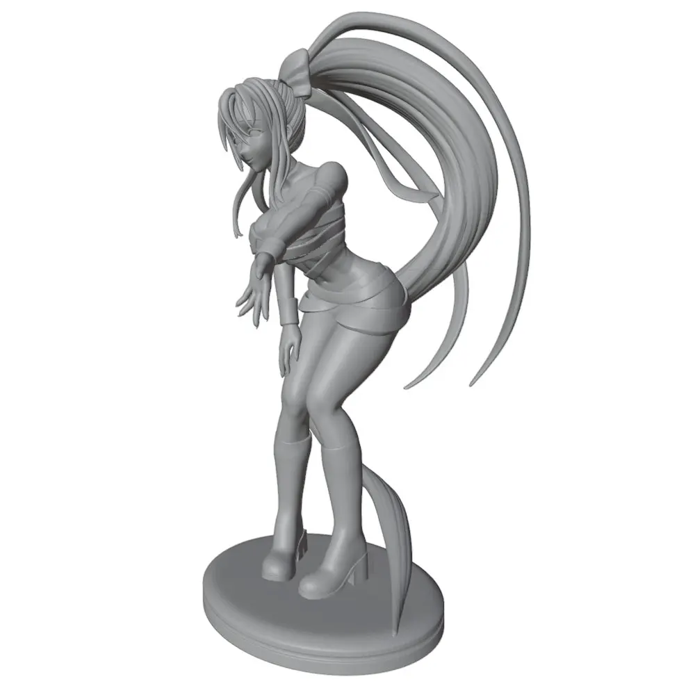 75/100/120/150mm  Anime Character Statue GK Miniature 3D Printed Gray Model Figurine DIY Doll Model Unassembled And Unpainted