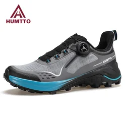 HUMTTO Brand Shoes Man Summer Breathable Running Sneaker Mens Luxury Designer Trainers Black Non-Leather Casual Sneakers for Men