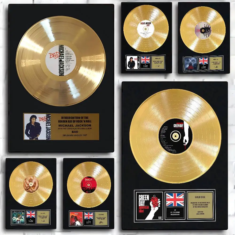 Nicho retro disco de vinil cartazes vintage pegajoso whitepaper adesivo diy sala bar café decoração da parede do quarto