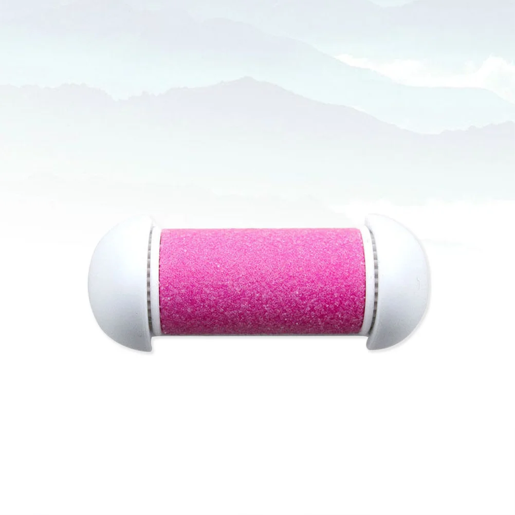 

10Pcs Foot Care Replacement Rollers Safe Plastic Pink Ergonomic Callus Remover Heads for Electric Foot Grinder Dead Skin