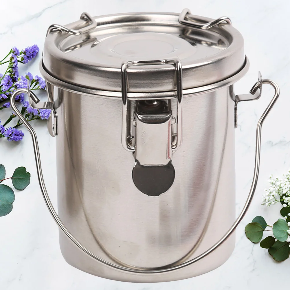 Bucket for Paint Brush Washing Washer Stainless Steel Painting Silver Watercolor