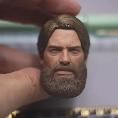 LIMTOYS LIM008 1/6 A Fistful Of Dollars Arthur Morgan Beard Head Sculpture for 12" Hand Doll Model