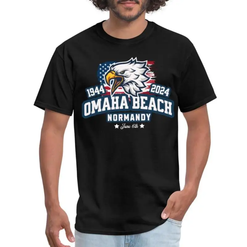 Omaha Beach D Day Normandy 80th Anniversary Eagle Men's T Shirt
