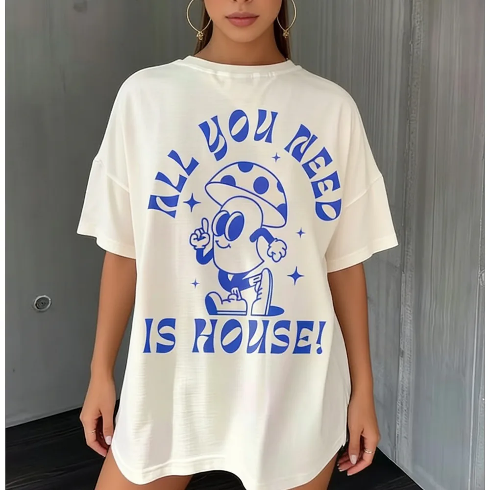 House Music Shirt Afterlife Tees T Rave Tops Music Festival Shirt Casual DJ Clothes Rave Gifts Women Short Sleeve Clothes