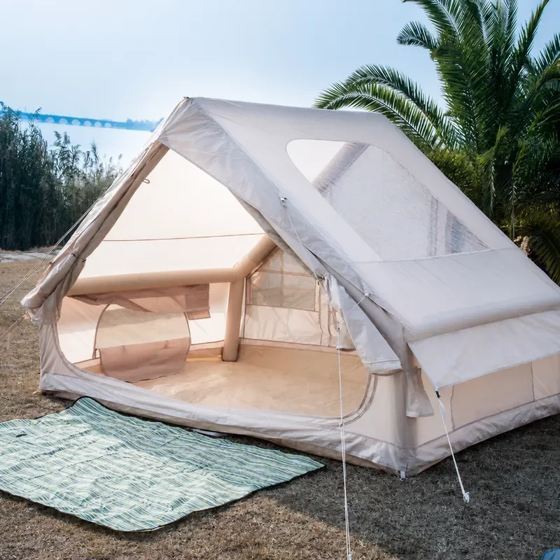 Large Inflatable Camping Tent Quick Open Waterproof Family Shelter Spacious Multi Person Outdoor Party Picnic House