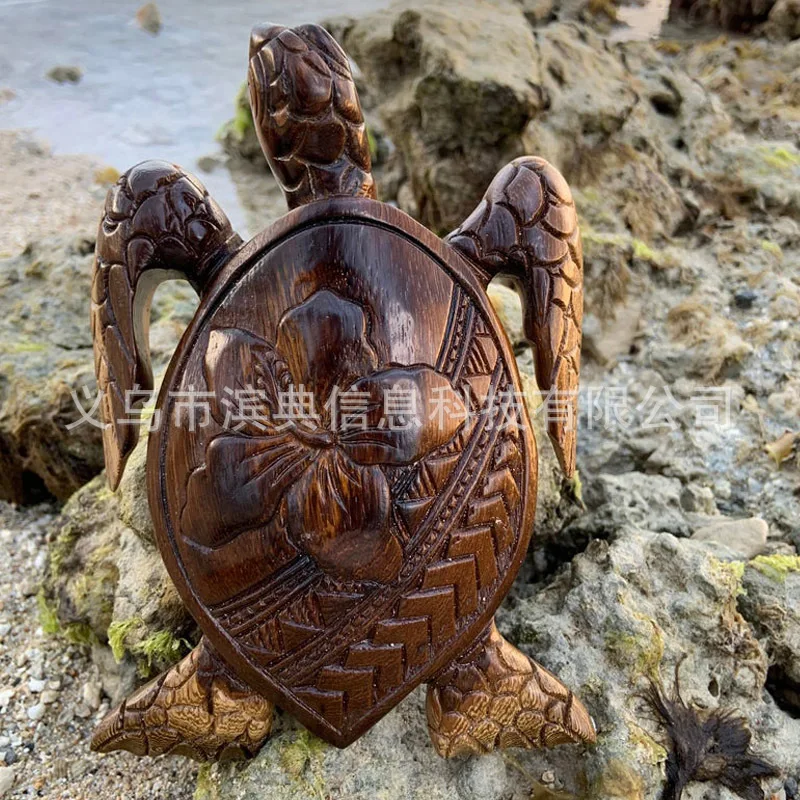 Em estoque simulação tartaruga do mar ornamento estátua tartaruga esculturas jardim piscina lagoa casa decoração de mesa escultura em madeira artesanato em resina