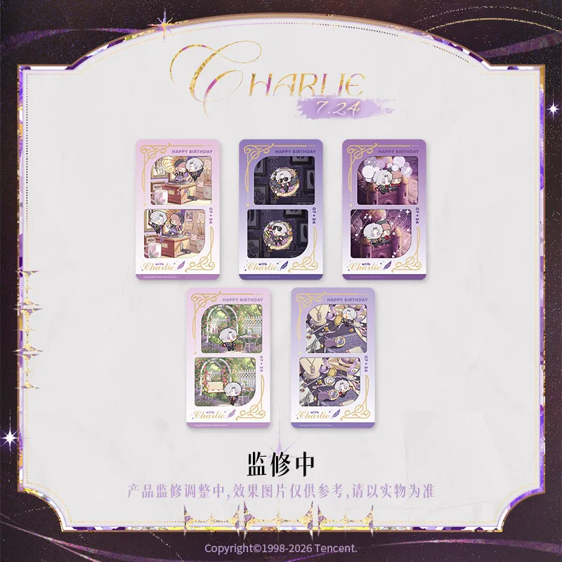 Cosplay officiel du jeu Light and Night ‌   Figurines de collection Charlie Film Set – Décoration et jouet de rôle pour anniversaire et Noël