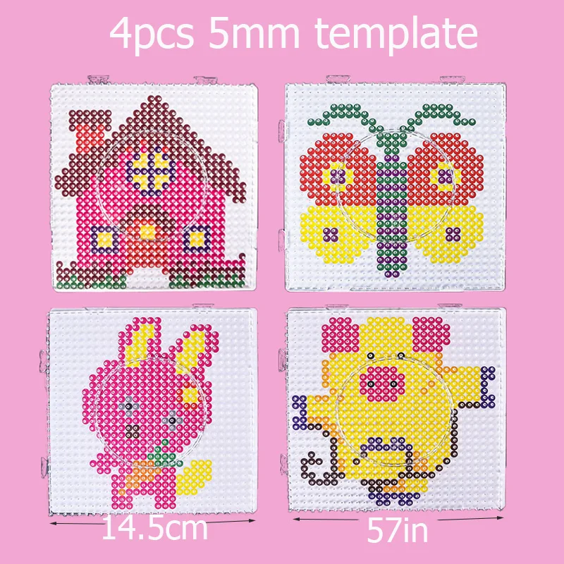 Hama Beads Box Thermomosaik-Bügelperlen, Bügelperlen, Schmelzperlen, DIY-Spielzeug, 24 48 72 Farben 2,6MM 5MM