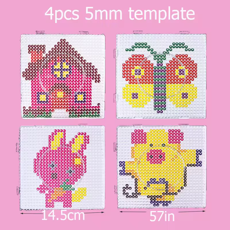 Hama Beads Box Embalagem Thermal mosaic Ferro Educação Beads, Ironing beads Fuse Beads Brinquedo DIY, 24 48 72 Cores 2.6MM 5MM - Image 17
