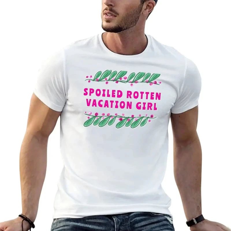 Spoiled Rotten Vacation Girl T-Shirt oversizeds essential t shirt tops anime tshirt black t-shirts for men tops