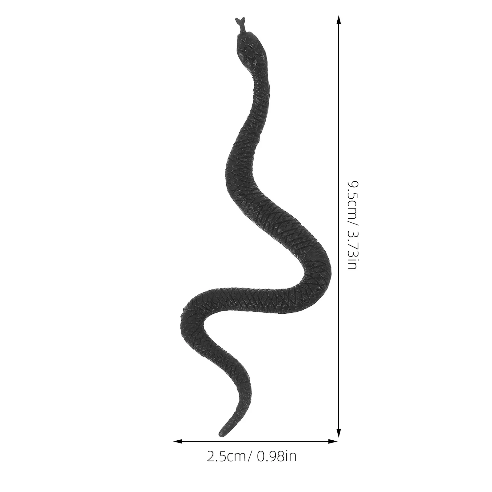 100Pcs Mini Simulation Snakes Plastic Scary Decorative Props for Halloween Parties Stage Performances Photo Shoots Creepy