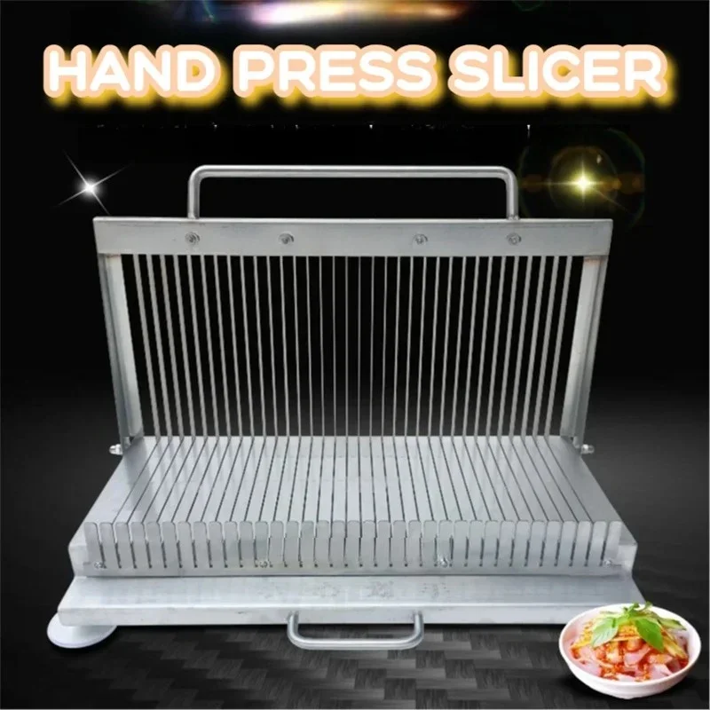 Multi-function Slicing Hand Pressure Stainless Steel Double-blade Sha. rp Manual Slicer Vegetable Meat Cooked Food Slice