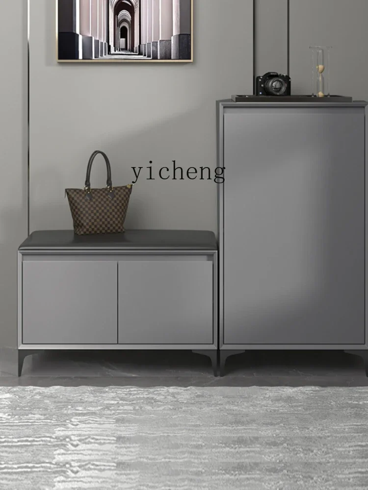 XL Shoe Changing Stool Light Luxury Hallway  Shoe Cabinet Entrance Home Entry Footstool Stool
