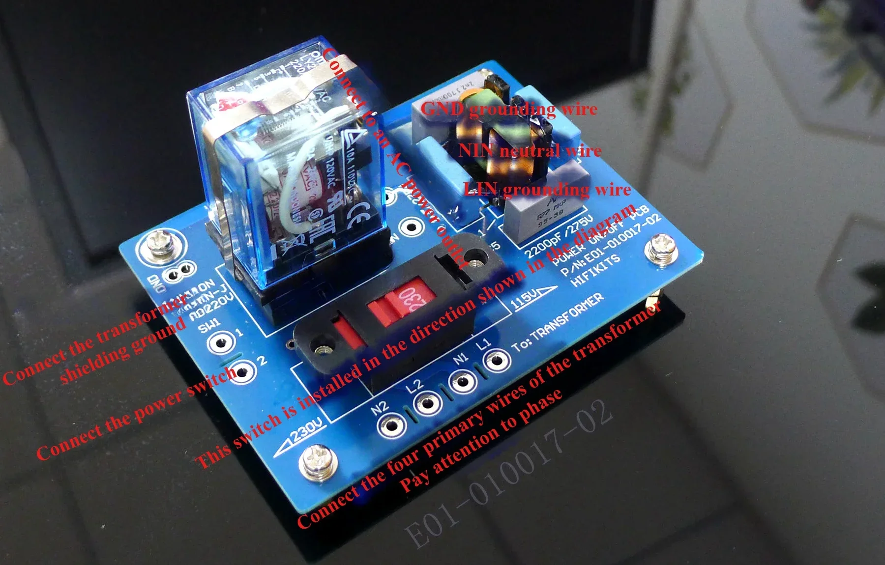 Relay switch, EMI anti-interference, voltage conversion board