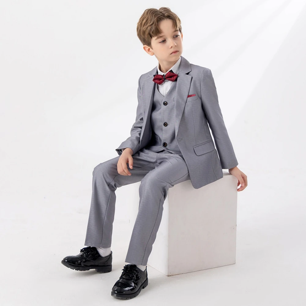 Txjojn Fast Delivery Popular Boys Suits 5 Pieces For Christmas Party Hot Sale Colorful Kids Suit Set Piano Performance