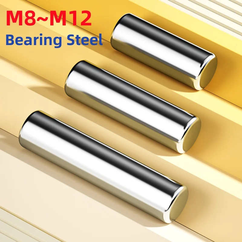 GR15 M8 M10 M12 HRC58-62 Bearing Steel Solid Cylindrical Dowel Pin High Hardened Locat Fixed Parallel Pins