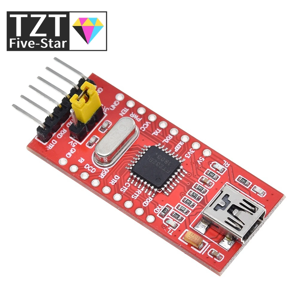 TZT  FT232 FT232BL FT232RL USB 2.0 to TTL Level Download Cable to Serial Board Adapter Module 5V 3.3V Debugger