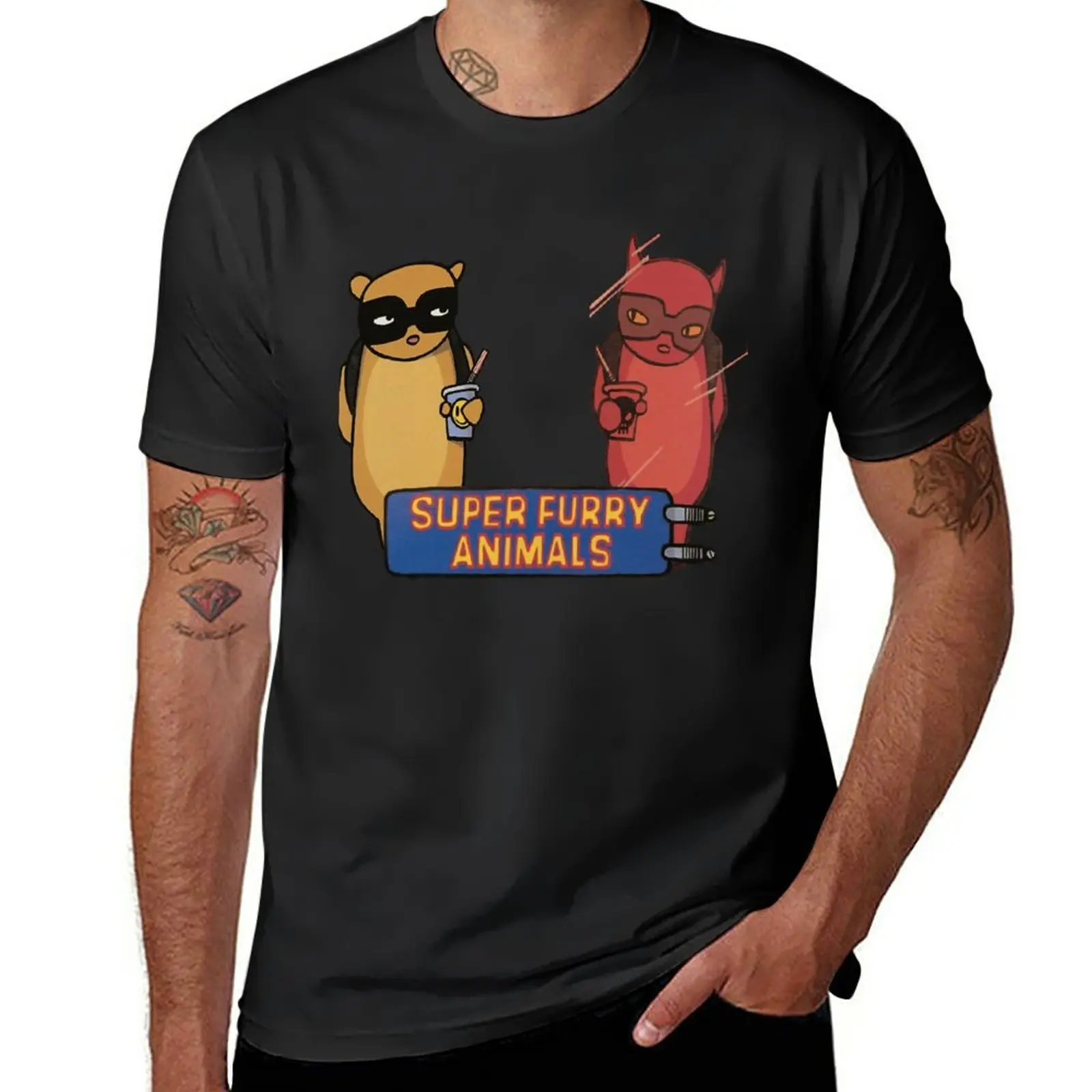 New Super Furry Animals - Radiateur T-shirt essentiel T-Shirt custom t shirt t-shirts man Anime t-shirt tops Men's t shirts